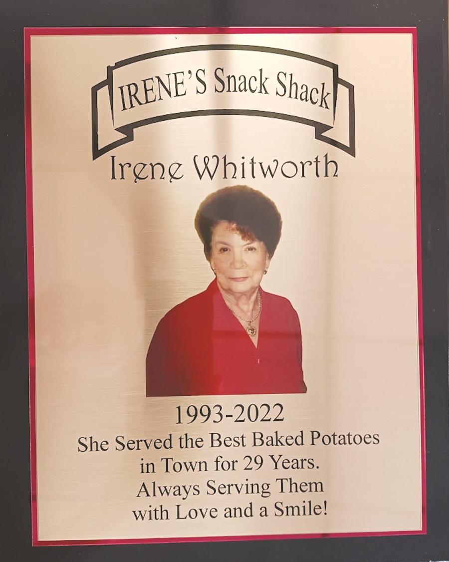 Remembering Irene Whitworth and Baked Potatoes