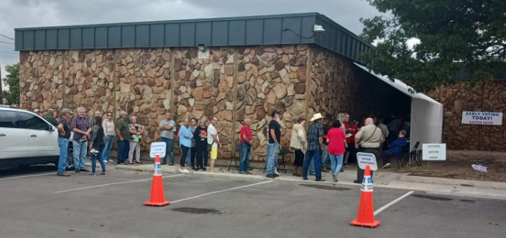 Voters turn out big for early voting