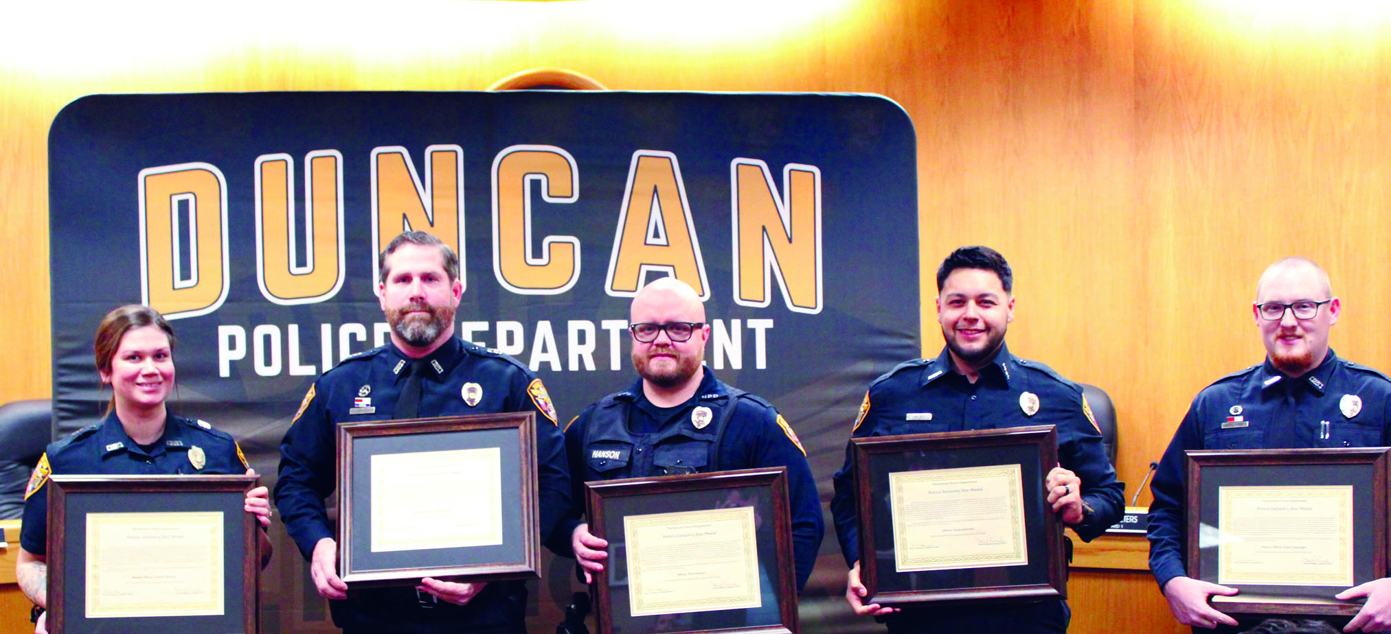 Duncan officers earn Gallantry Star for acts of distinguished bravery